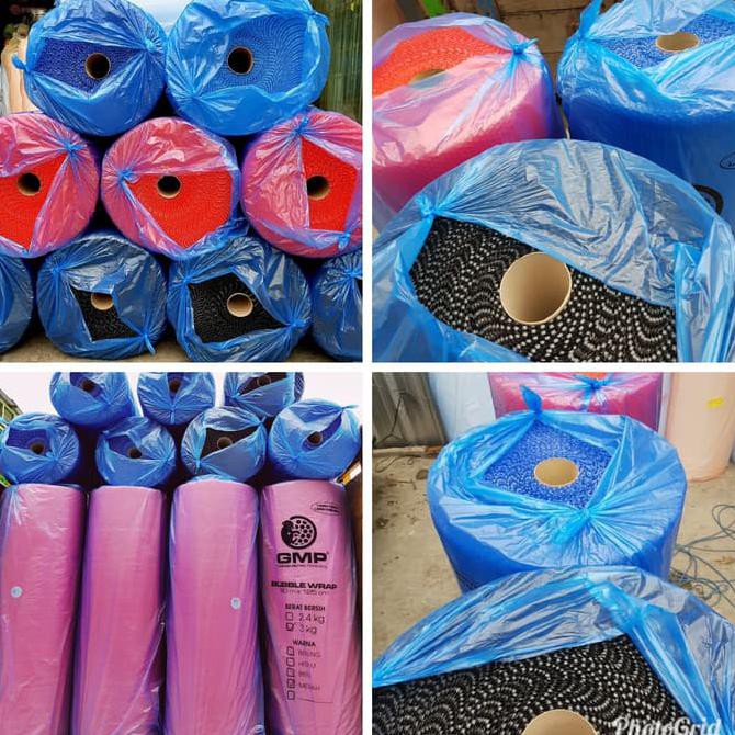 

Bubble Wrap Warna Hitam Merah Biru Uk.125X50M Brand Gmp Genggameratjyky