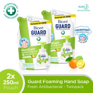 Image of Biore Guard Sabun Cuci Tangan Foam Fresh Anti Bakteri Refill 250 ml Twin Pack