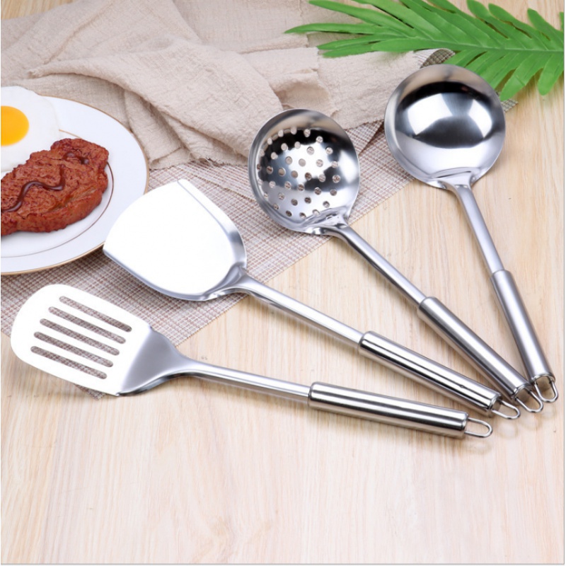 HOVELSHOP Spatula Set Stainless Sutil Centong Kuah Peralatan Masak Kitchen Tools Anti Karat