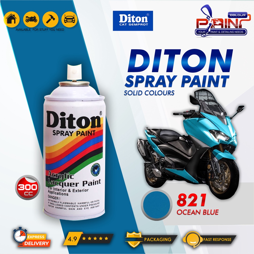 Diton 821 Ocean Blue Cat Semprot/Pylox/Samurai Motor/Helm/Gundam