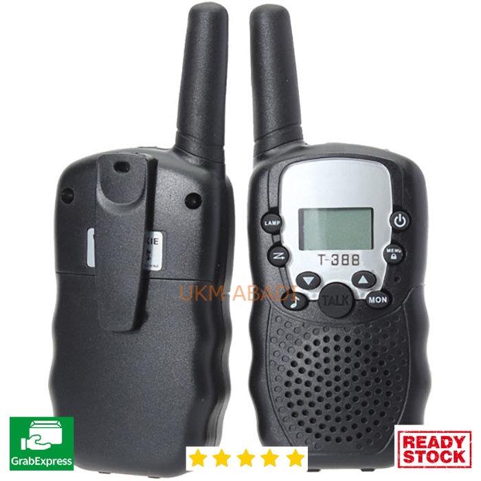 Walkie Handy Talkie with LED Light 1 Pasang T 388