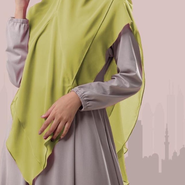 Jilbab Syari Khimar Dhea Ori Daradiora Sayra-LIME