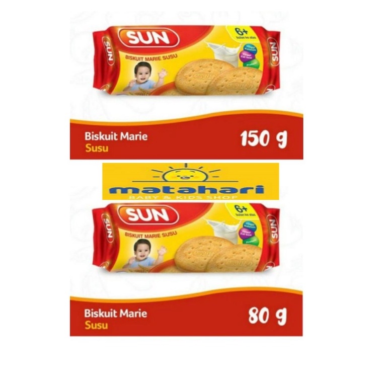 SUN BISKUIT MARIE SUSU 80GR/150GR