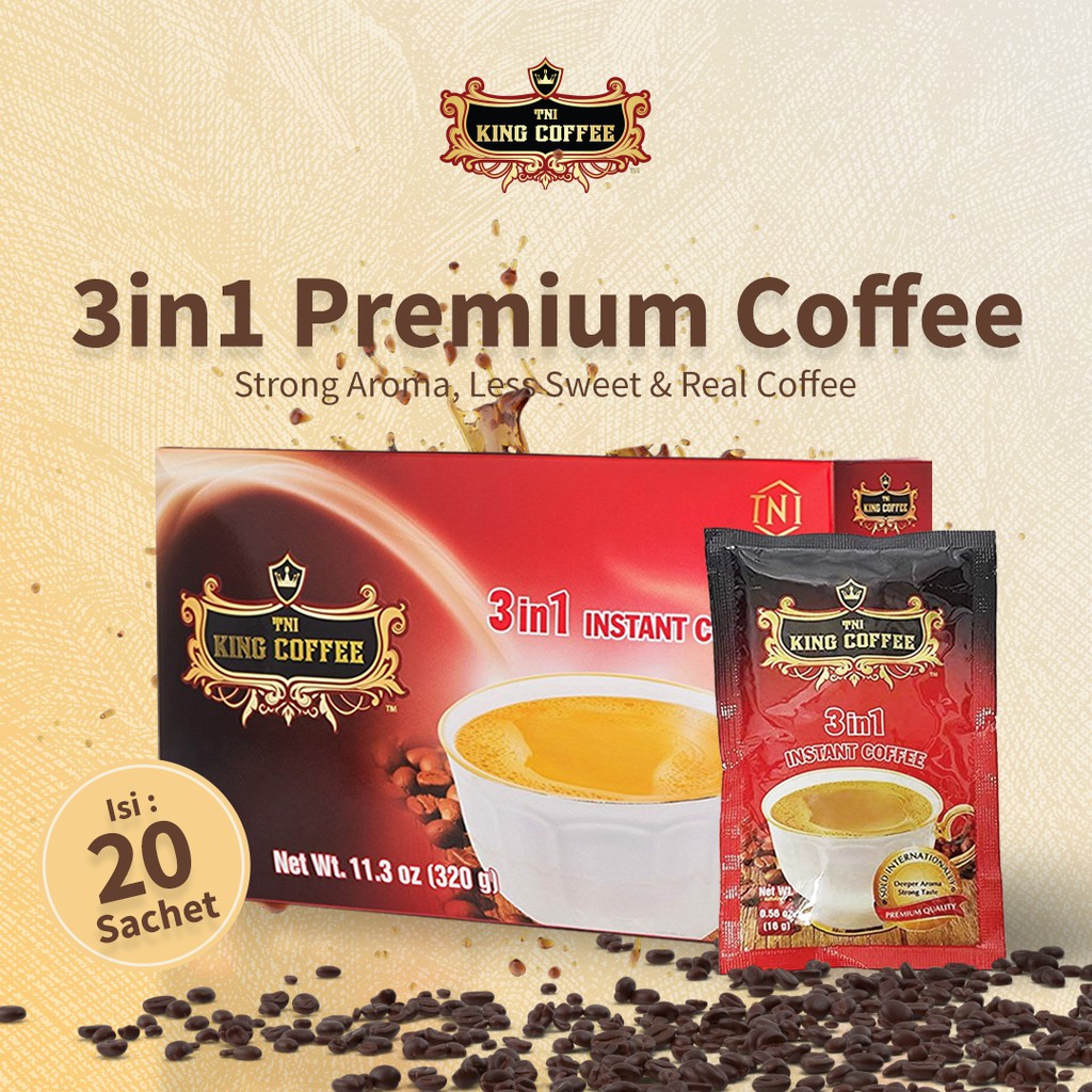 Kopi Vietnam King Coffee Kopi 3in1 Premium Coffee Vietnam - Trung Nguyen