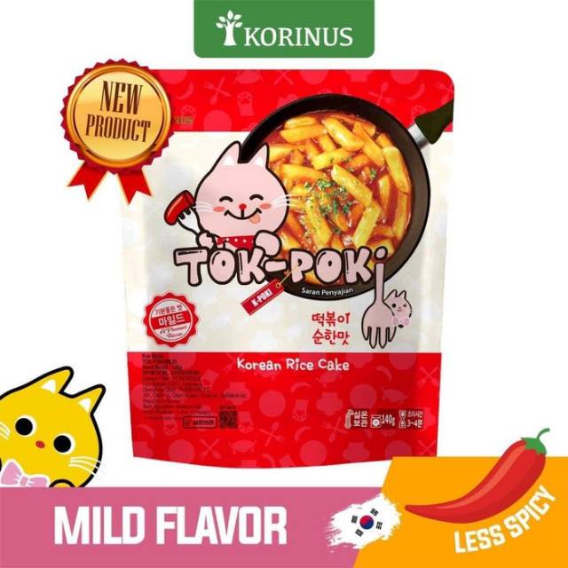 

Tokpoki Mild Less Spicy korean rice cake tteokbokki tokpokki