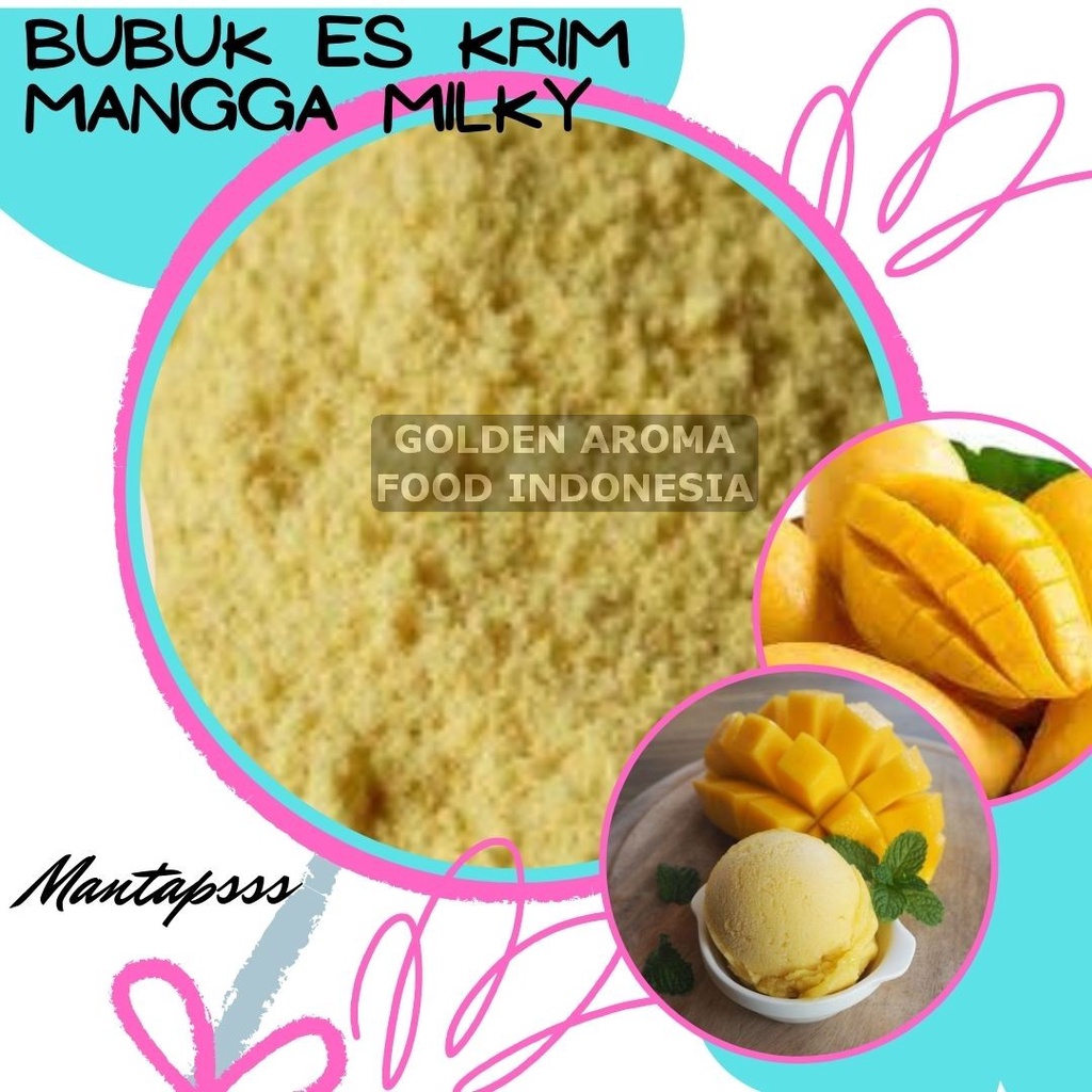 

Bubuk Es Krim Mangga Milky 1 Kg l Serbuk Ice Cream Mango Milky 1Kg Kiloan Bahan Eskrim Instan Premix Soft Hard Gelato Murah Enak Halal Terlaris Terbaik GAFI Jual Intanst Suntik Tempat Terdekat Harga Bukan Mr Cool Haan Pondan Frizco Aice