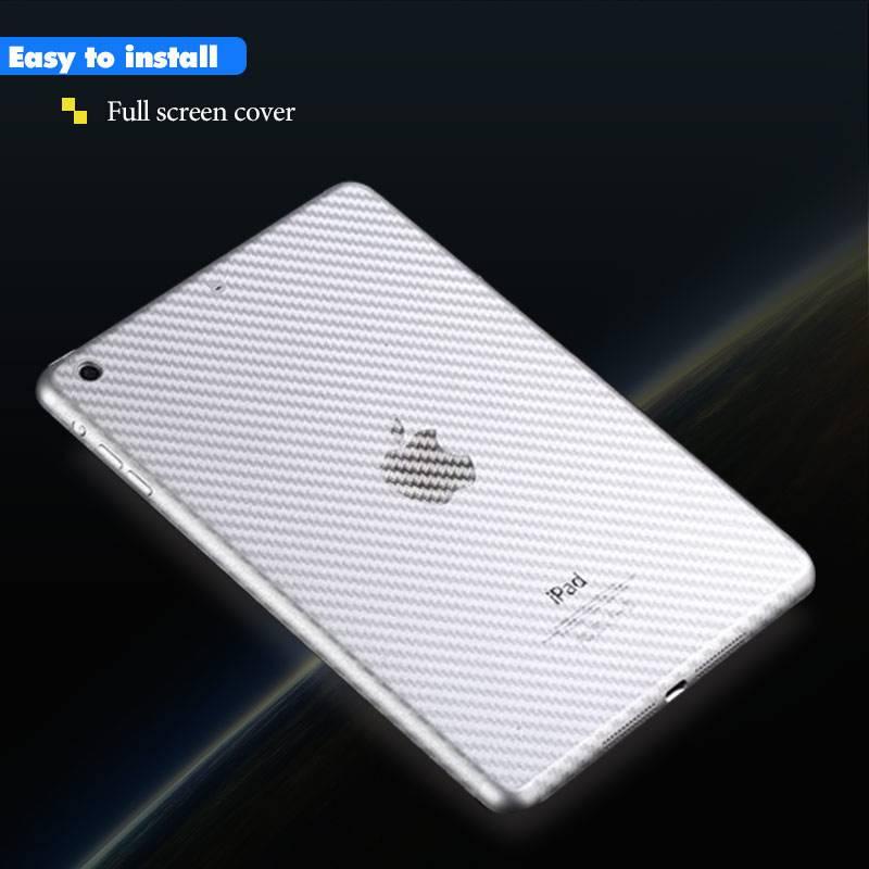 2pcs/lot 3D Carbon Fiber Protector Transparent Sticker Back Film for iPad Pro 12.9 11 2021 2020 2018 Clear Stickers iPad Air 4 3 2 1 iPad 9 8 7 6 5 iPad 10.2 Mini 6 5 4 3 2 1 8.4 7.9