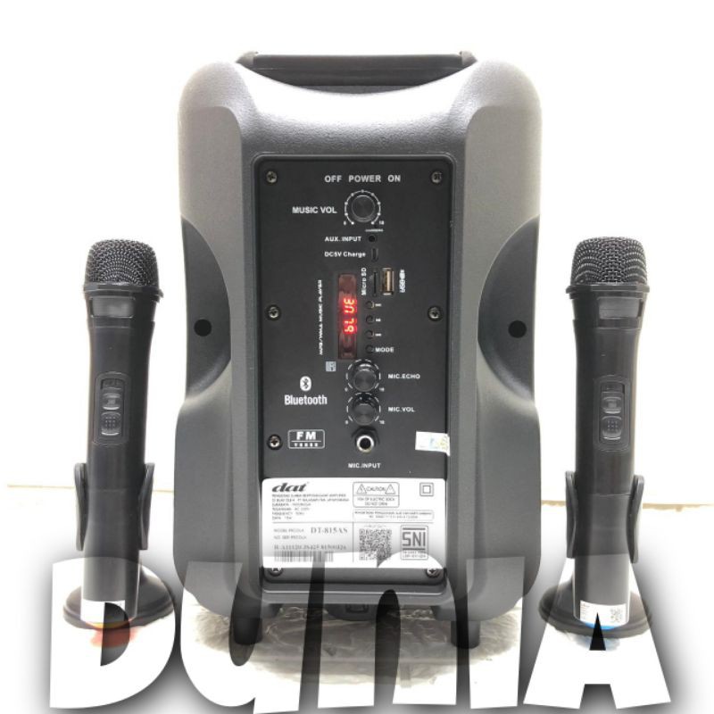 Speaker Portable Amplifier Wireless N AIWA WAS 108 LVE - 8 inch Bluetooth 108 lvd dat dt 820 dt820-4