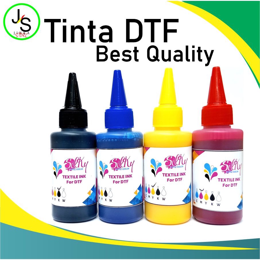 

DTF CMYKW Vator Ink 100 ml / Tinta Sablon Dtf Warna 100 Ml Original
