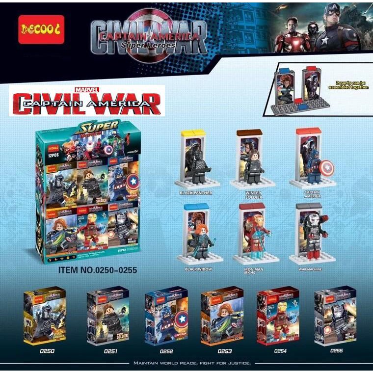 Build Blocks Captain America Civil War DECOOL T19-1255