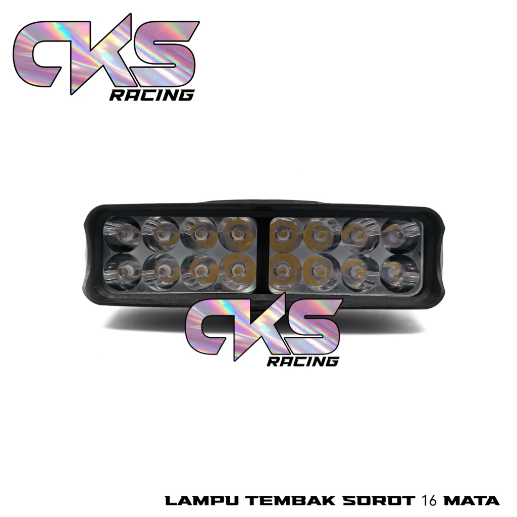 Lampu Tembak Sorot Cree 16 Mata Lampu Tembak LED 16 Titik Mobil Motor