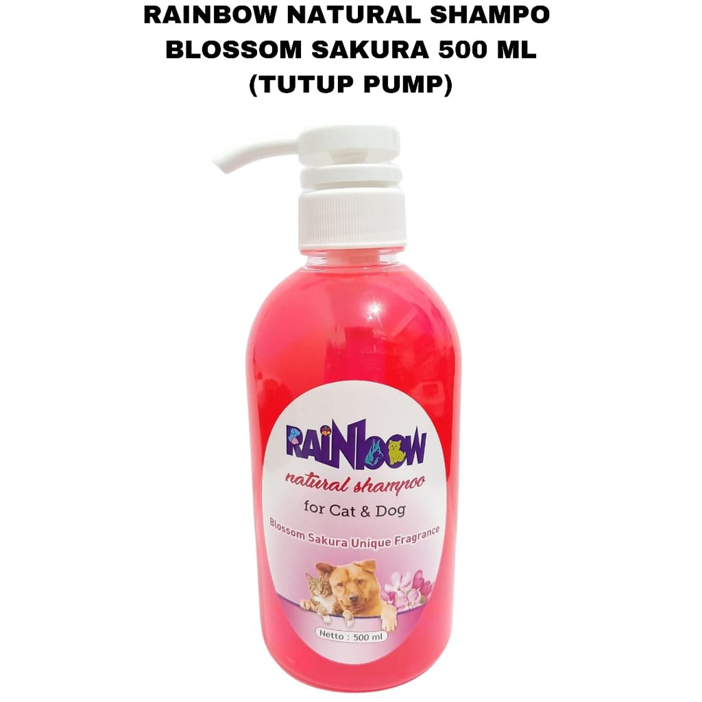 RAINBOW NATURAL SHAMPO KUCING 500 ML Tutup Pump