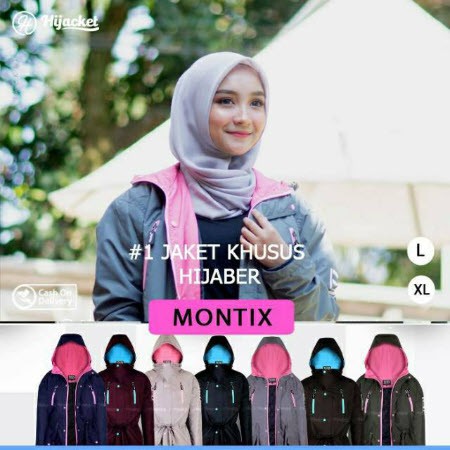 Jaket Hijaber Muslimah Hijacket Montix-1