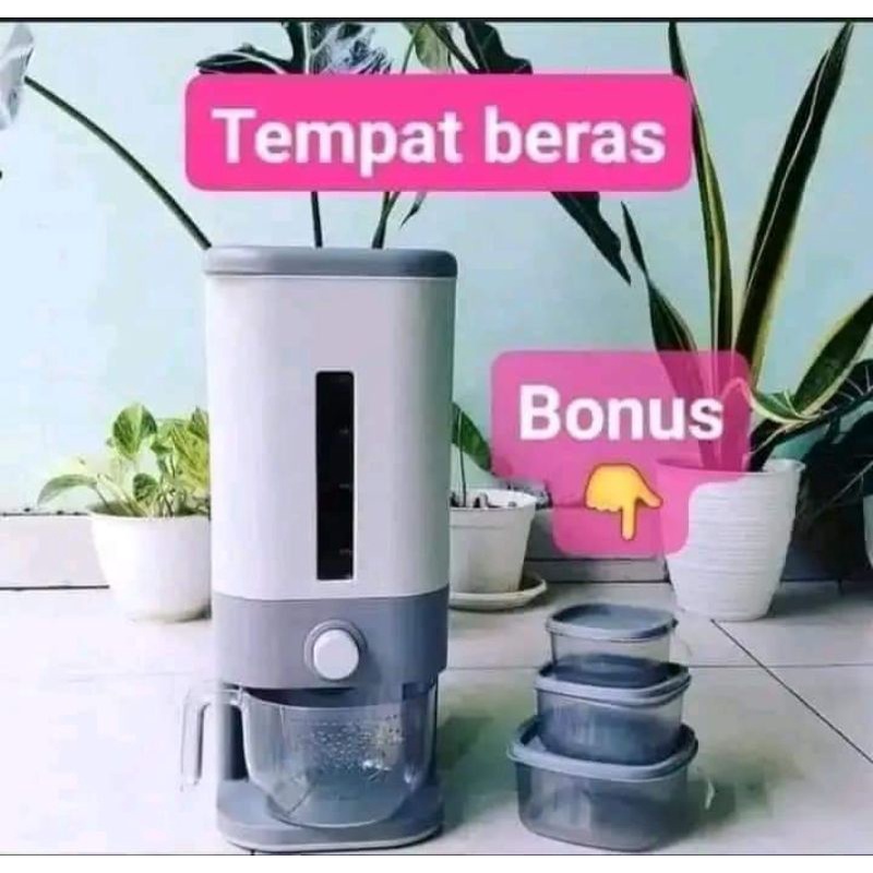 Dispenser Beras Technoplast Wadah Beras Tempat Beras Rice Box Rice Keeper