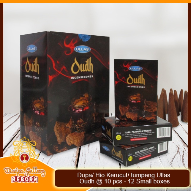 Dupa Hio Wangi Ullas Kerucut Cone Incense Oudh Perlusin