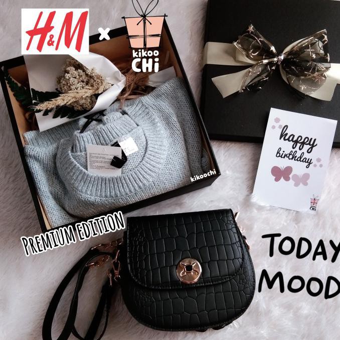 

FALSH SALE Kikoochi Premium Gift - Hadiah Kado Ulang Tahun Wanita Pacar Istri hnm - blue