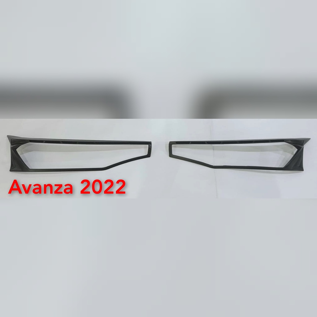 Garnish Lampu Depan Avanza 2022 Cover Lampu Depan Avanza 2022 Hitam Doff
