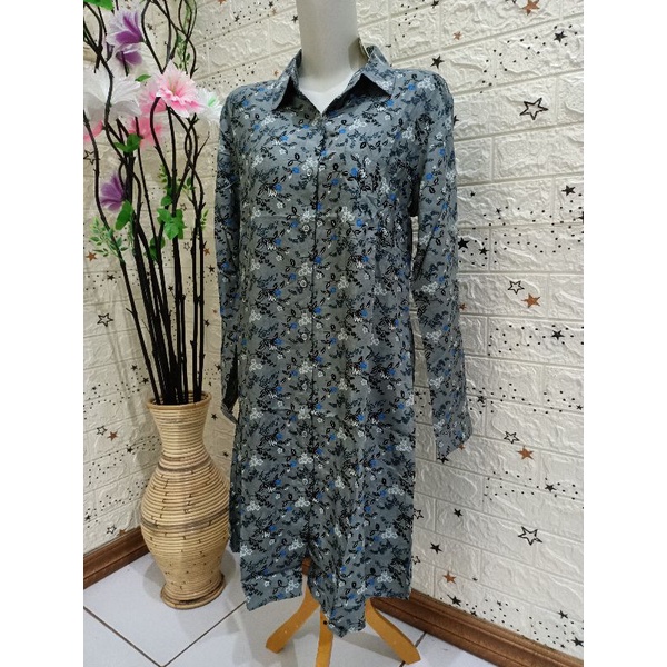 Long tunik Azhania/ kemeja panjang Azhania original