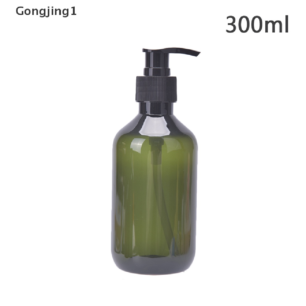 Gongjing1 Botol Kosong Model Tekan Bahan Plastik Warna Hitam Amber Untuk Sampel Lotion