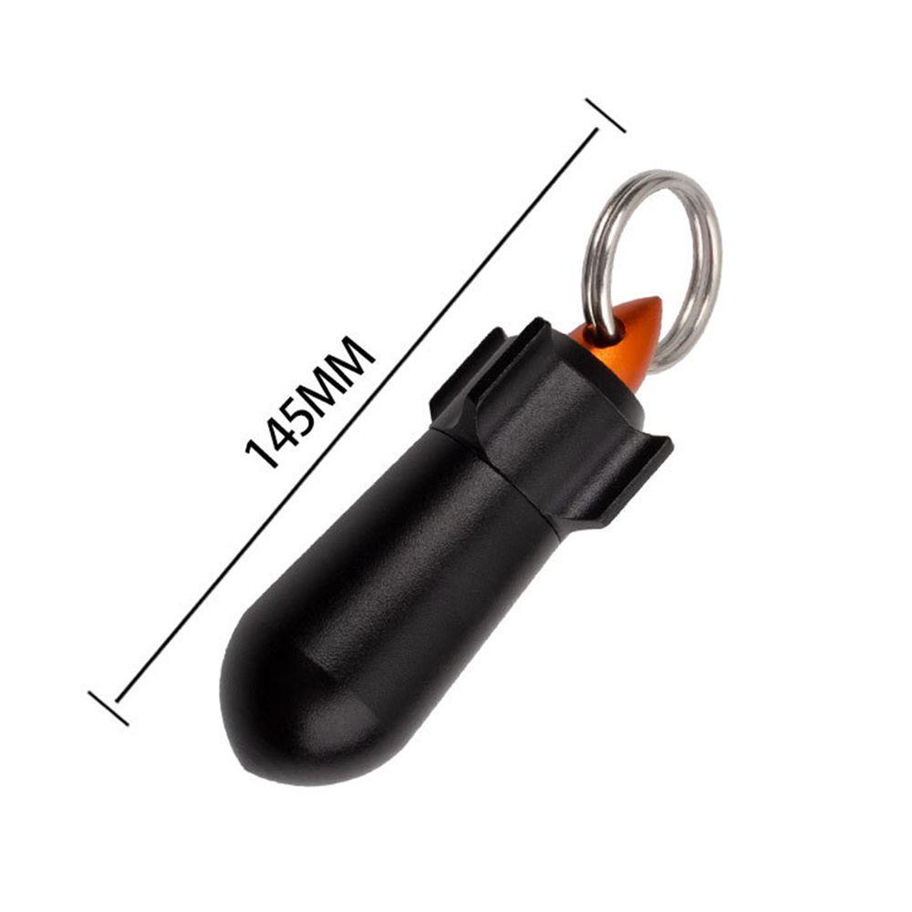 Agustina Aluminium Pill Case Mini Tahan Air Wadah Tablet Vitamin Outdoor Organizer Obat Tempat Gantungan Kunci