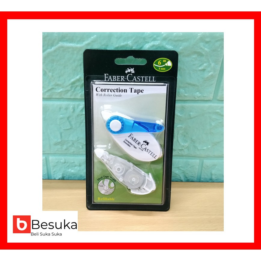 

CORRECTION TAPE SR 506 REFILLABLE FABER CASTELL ( 4 COLOUR )
