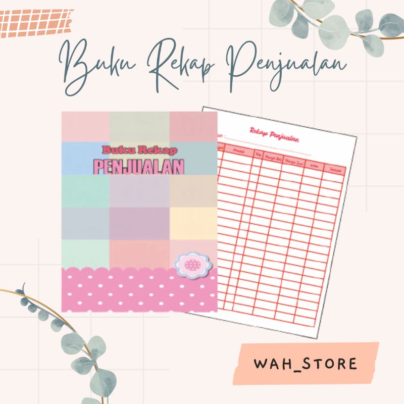 

BUKU REKAP PENJUALAN / BUKU ORDERAN ONLINE SHOP MURAH