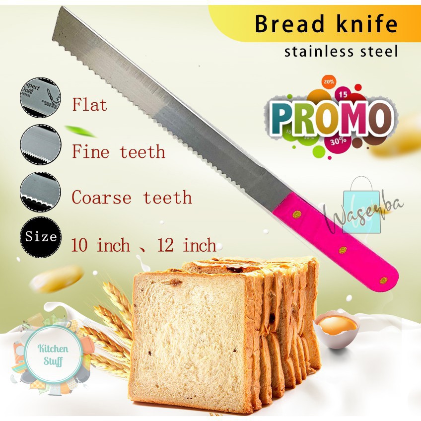 Pisau Pemotong Kue - Pisau Roti Stainless Steel - Bread Knife