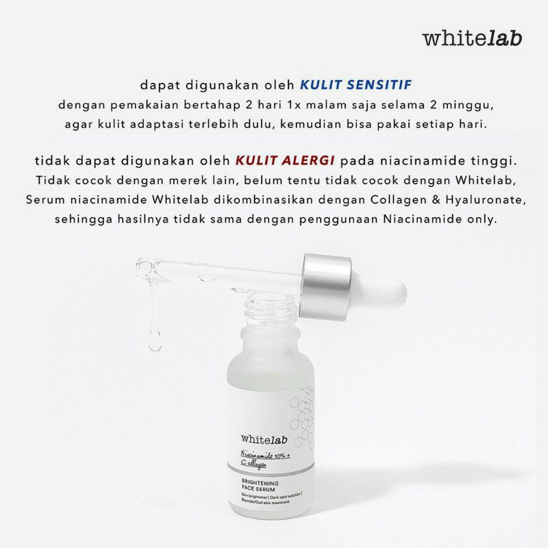 Whitelab Intense Brightening Face l A-Dose Glowing l Booster l Real Barrier l Age Correxion Firming l Natural Moisturizing Factor l C Dose l Peeling l Acne Calming l Care Serum 20mL