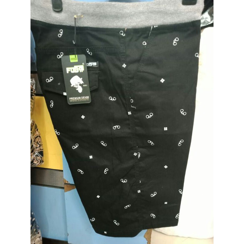 (COD) CELANA PENDEK KATUN RIP MOTIF SIZE 27-38