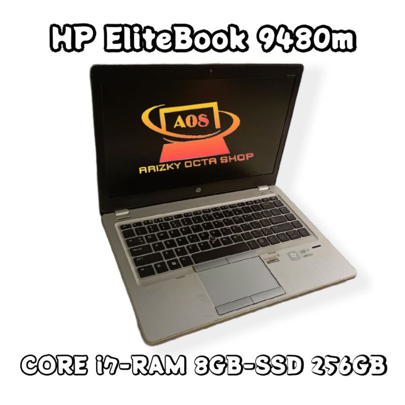 LAPTOP HP EliteBook 9480m Gen 4 Core I7 ram 8GB SSD 256GB SLIM Ultrabook Murah abis