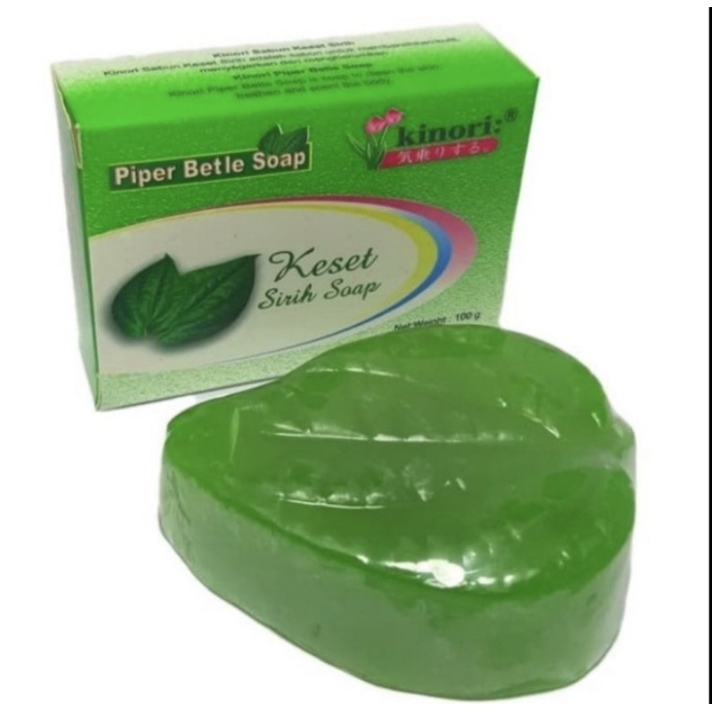 BIKIN RAPET - Sabun Keset sirih  Kinori  / green tea  original bpom 100gr - Sabun Kesed Sirih Dovina