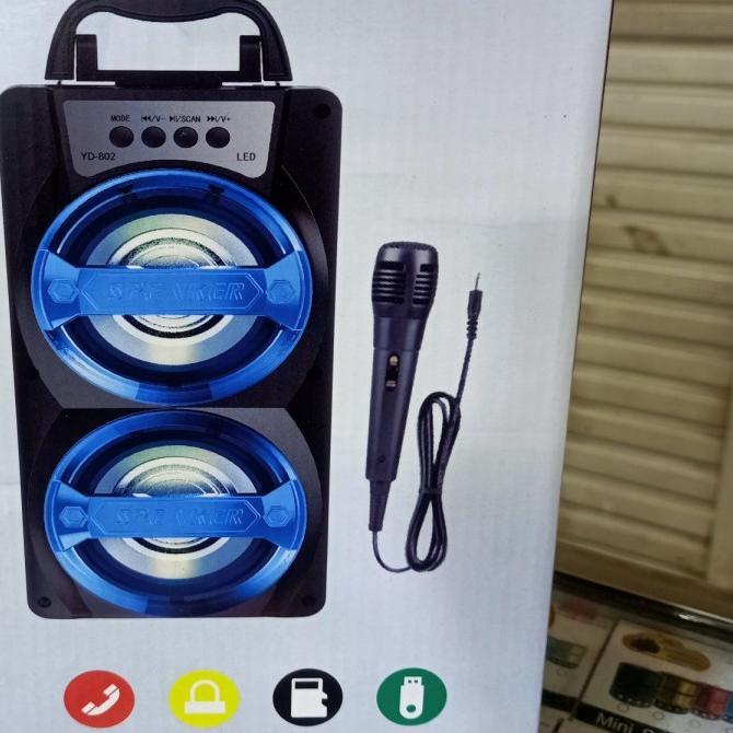 ♚ SPEAKER BLUETOOTH SALON AKTIF YD-801/YD-802 PLUS MIC KARAOKE//SPEAKER SALON AKTIF X-BASS//SPEAKER 