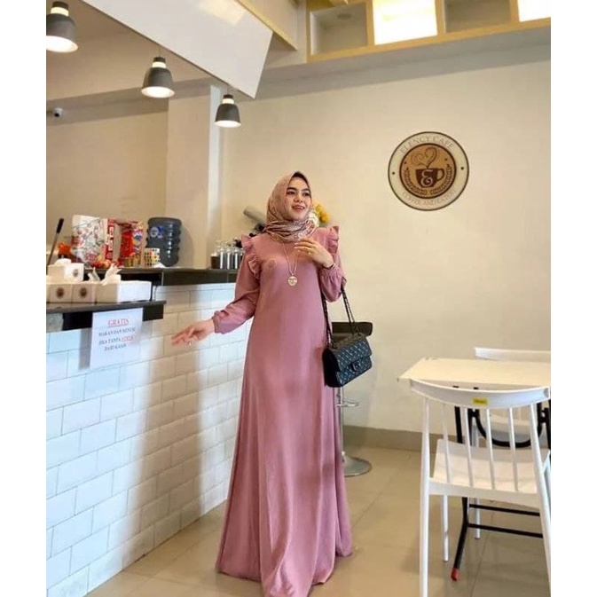 Amara Dress - Gamis Elegan Kualitas Butik