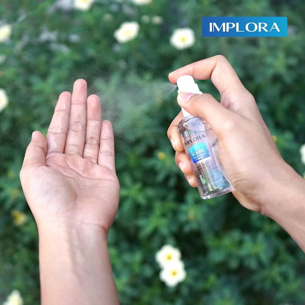 Implora iCare Hand Sanitizer Spray & Gel 100ml by BNSby Aira