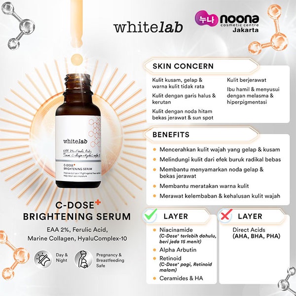 WHITELAB C-DOSE BRIGHTENING SERUM 20ML