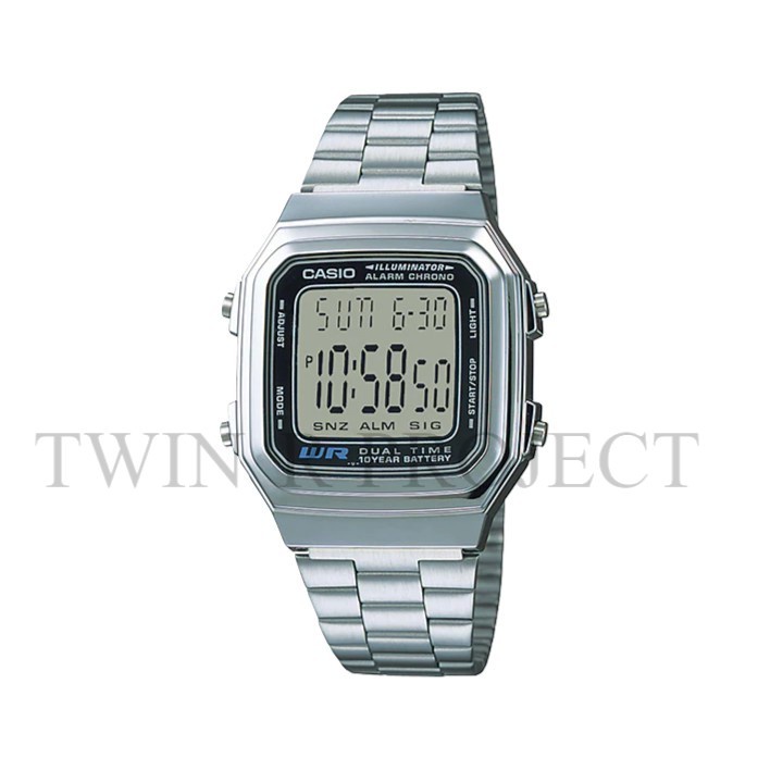 Casio Original Futurist Type A178WA-1A / A-178WA-1A / Jam Tangan Digital / Jam Tangan Wanita