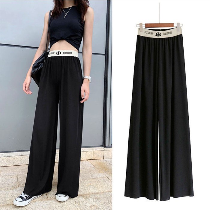 CELANA KULOT JUMBO BUTBERRL Korean Long Pants / Celana kulot Wanita - Abu-abu (U7G2) Celana Kulot Je