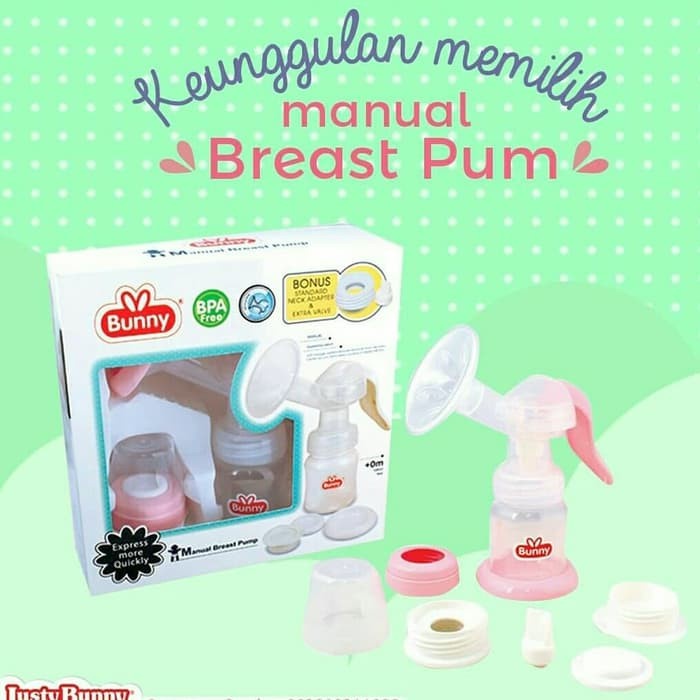 Pompa ASI Manual Bunny DN8017 / Breast Pump Botol Susu BPA Free | Bwr IX