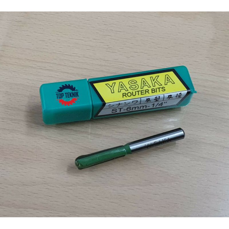 YASAKA ROUTER BITS - STRAIGHT BIT 6MM X 1/4"