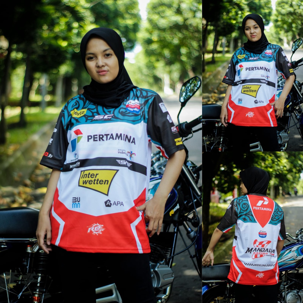 KAOS JERSEY DEWASA / Jersey Racing Dewasa Pertamina Mandalika Sirkuit Motogp Baju Otomotif Tshirt Ra
