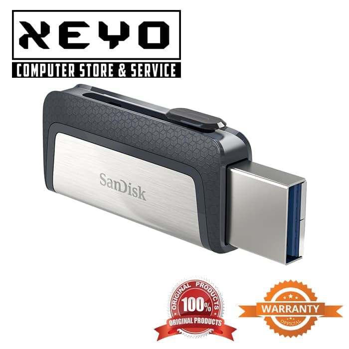 Flash Disk Flashdisk Sandisk Dual Drive OTG USB 3.0 Type C DDC2 32GB