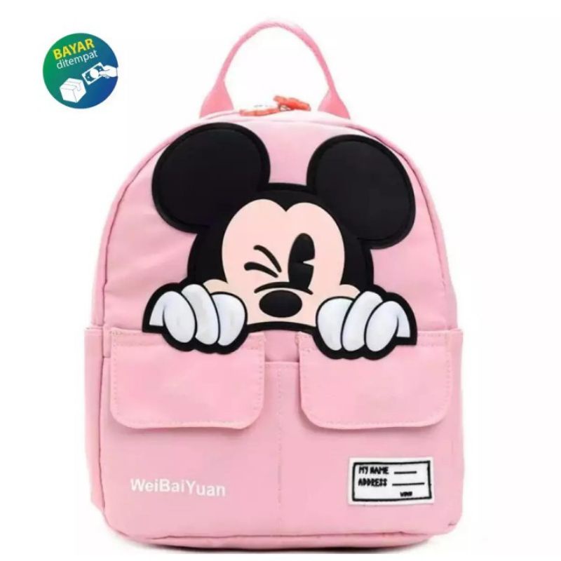 Tas Ransel Anak Perempuan Tas Mickey mouse Tas Terbaru Tas multifungsi