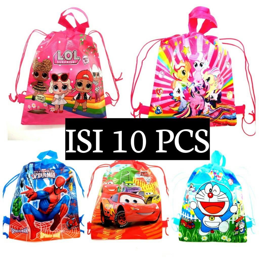 

Tas Snack ULTAH Anak (Isi 10 pcs) Goody Bag Ulang Tahun/Bingkisan Ulang Tahun Anak/Pembungkus kado/ Tas Parcel Ulang Ulang Tahun