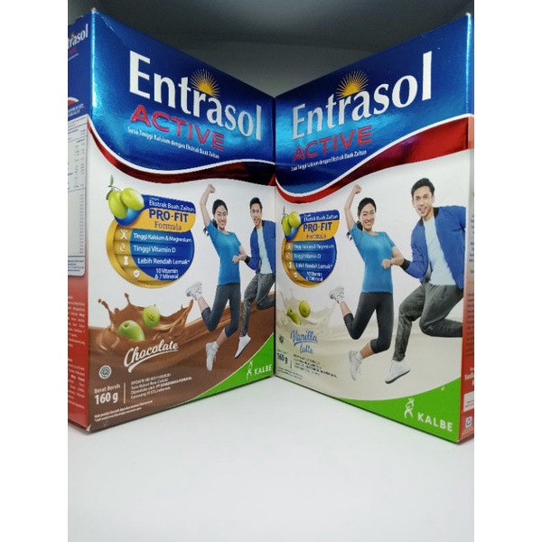 ENTRASOL ACTIVE VANILLA,CHOCOLATE 160 GRAM