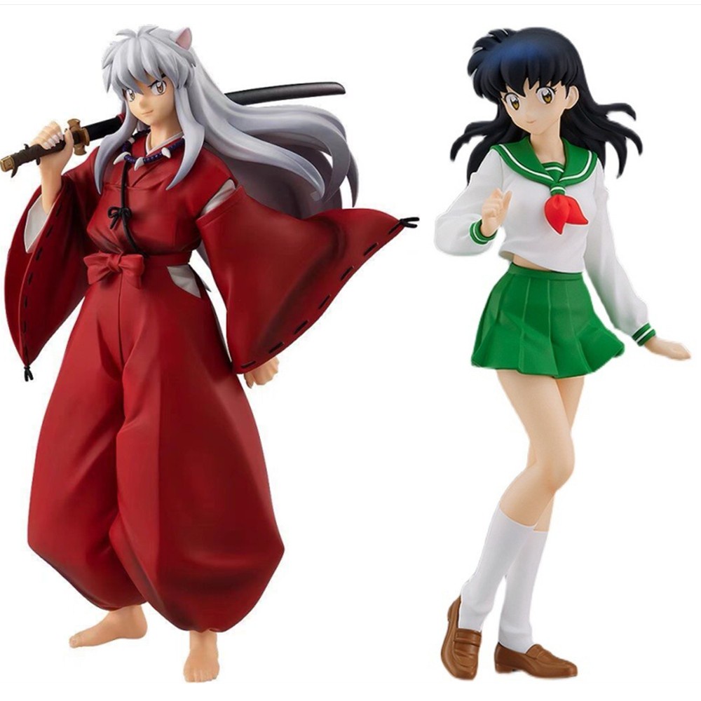 Action Figure Karakter Anime Kagome Higurashi Kikyo Inuyasha Sesshoumaru Ukuran 18CM