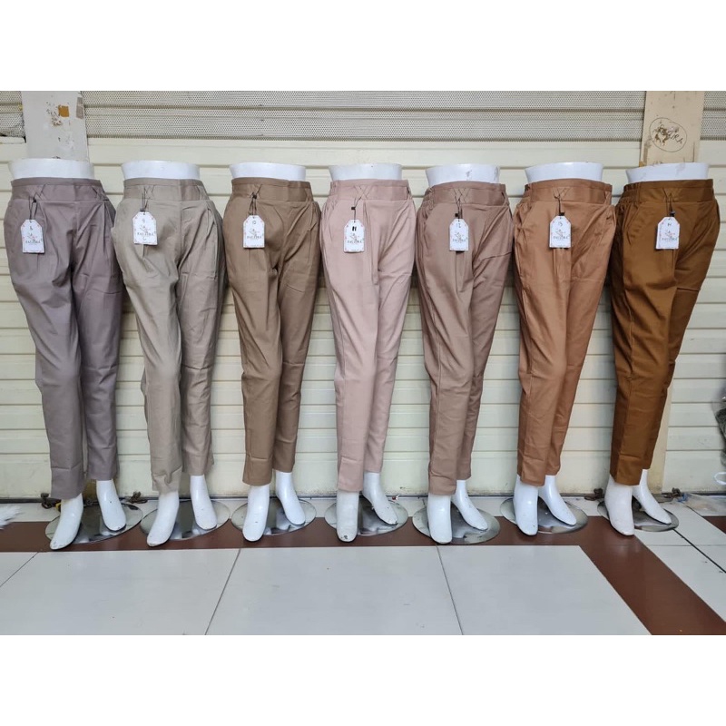 CELANA FAUZIRA pants COTTON TWILL allsize |chino pants |baggy pants|fauziracotton