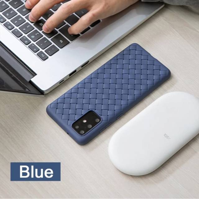 Case Realme 6 Pro Softcase Woven-Soft Case Pattern Realmi 6pro Silicon Slim Fit Leather Premium