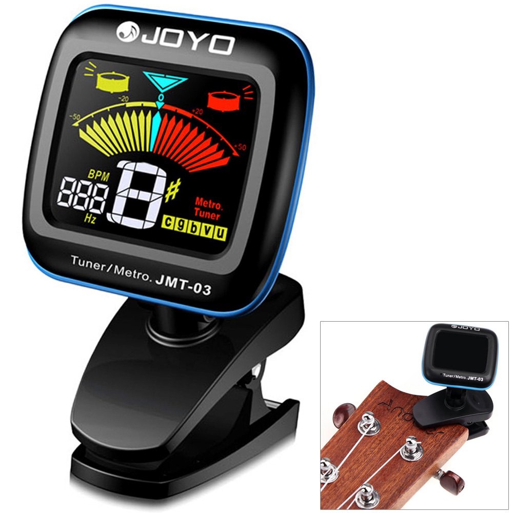 JOYO Tuner Gitar dengan Display LCD Berwarna - JMT-03 - Black