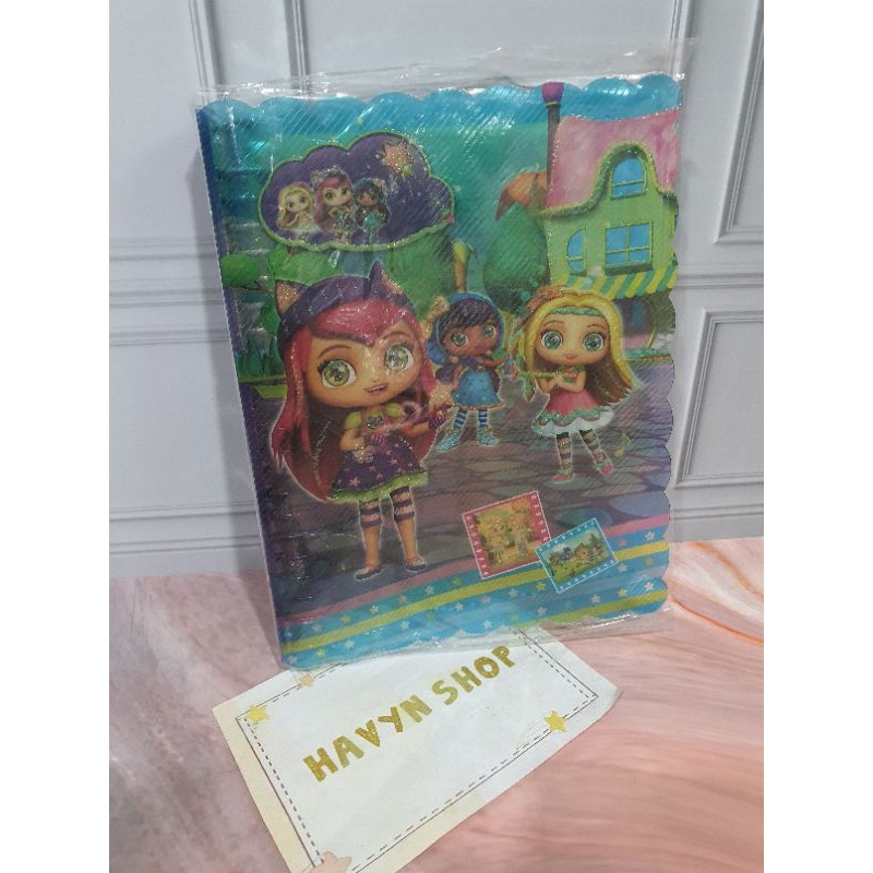 Map Binder/Binder Slip/binder Gliter/binder anak A5-Cewe gliter