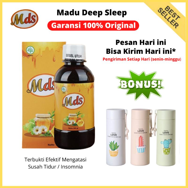 Madu Deep Sleep (MDS) Original Herbal Insomnia Obat Insomnia Untuk Susah Tidur Cair Ampuh Tanpa Efek Samping madu mds madu deep sleep original